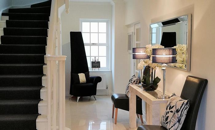 The glamourous entrance hall